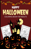 Happy Halloween Coloring Book For Adults
