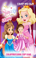 color my own princess story coloring book for kids: coloring pages for kids, Pretty Princess