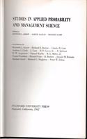 Studies in Applied Probability & Management Science