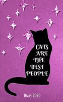 Diary 2020: Cats Are The Best People Monthly Week to View Planner