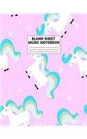 Blank Sheet Music Notebook