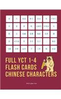 Full YCT 1-4 Flash Cards Chinese Characters