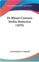de Rhiani Cretensis Stvdiis Homericis (1870)
