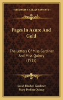 Pages In Azure And Gold
