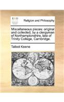 Miscellaneous pieces