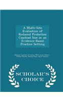 A Multi-Site Evaluation of Reduced Probation Caseload Size in an Evidence-Based Practice Setting - Scholar's Choice Edition
