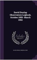 David Dunlap Observatory Logbook, October 1950- March 1952
