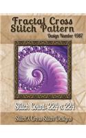 Fractal Cross Stitch Pattern: Design No. 4987(English)