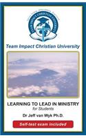 Learning to lead in ministry for students