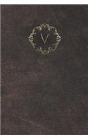 Monogram "v" Meeting Notebook