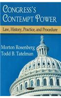 Congress's Contempt Power