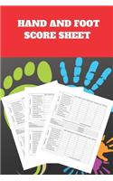 My Hand And Foot ScoreSheets: My Hand And Foot Score Keeper - My Scoring Pad for Hand And Foot game- My Hand And Foot Score Game Record Book - My Game Record Notebook - My Score 