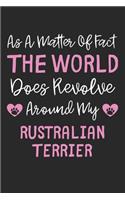 As A Matter Of Fact The World Does Revolve Around My Rustralian Terrier
