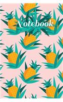 Notebook: Lined Notebook with pineapple Cover Cool Journal, Unique Diary, Bullet Journal, for Writing - 130 Pages - 6 x 9