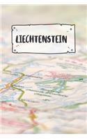 Liechtenstein: Liniertes Reisetagebuch Notizbuch oder Reise Notizheft liniert - Reisen Journal für Männer und Frauen mit Linien