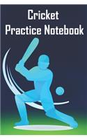 cricket practice notebook: Write In - Primary Lined Notebook to write your note