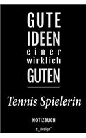 Notizbuch für Tennis Spieler / Tennis Spielerin