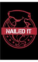 Nailed It: Daily Gratitude Journal And Diary To Practise Mindful Thankfulness And Happiness For Hammerhead Shark Lovers And Fans Of Puns (6 x 9; 120 Pages)