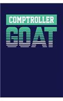 Comptroller GOAT: Dark Blue, Green & White Design, Blank College Ruled Line Paper Journal Notebook for Accountants and Their Families. (Bookkeeping and Tax Season 6 x