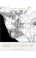 Oxnard (California) Trip Journal: Lined Travel Journal/Diary/Notebook with Map Cover Art