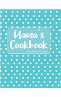 Nana's Cookbook Blue Polka Dot Edition