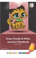 Draw, Doodle and Write Notebook Journal: Creative Noggins Drawing & Writing Notebook for Kids and Teens to Exercise Their Noggin, Unleash the Imagination, Record Daily Events, Burgandy Beki