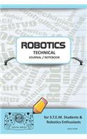Robotics Technical Journal Notebook - For Stem Students & Robotics Enthusiasts: Build Ideas, Code Plans, Parts List, Troubleshooting Notes, Competition Results, Meeting Minutes, Aqua Plain1