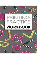 Printing Practice Workbook: Letter Tracing Practice Book For Preschoolers, Kindergarten (Printing For Kids Ages 3-5)(5/8" Lines, Dotted)