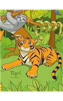 Tigri Libro da Colorare 1: (1 Tigri)