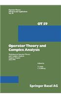 Operator Theory and Complex Analysis