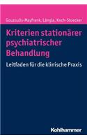 Kriterien Stationarer Psychiatrischer Behandlung