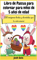 Libro de Pascua para colorear para niños de 5 años de edad