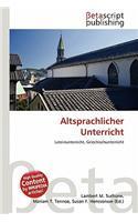 Altsprachlicher Unterricht