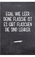 Egal wie leer deine Flasche ist, es gibt Flaschen, die sind Lehrer