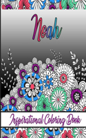 Noah Inspirational Coloring Book: An adult Coloring Book with Adorable Doodles, and Positive Affirmations for Relaxaiton. 30 designs, 64 pages, matte cover, size 6 x9 inch,