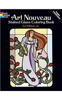 Art Nouveau Stained Glass Coloring Book