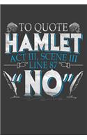 To Quote Hamlet No