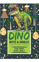 Dino Notes & Doodles Composition Journal