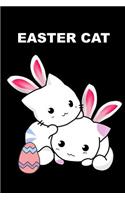 Easter Cat: Cute Kawaii Cat Bunny Diary Funky Novelty Gift for Cat Lovers, Blank Lined Journal to Write in for Kids & Women