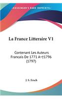 La France Litteraire V1