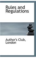 Rules and Regulations