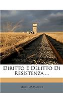 Diritto E Delitto Di Resistenza ...