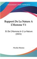 Rapport De La Nature A L'Homme V1