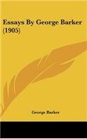 Essays by George Barker (1905)