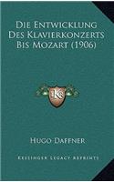 Entwicklung Des Klavierkonzerts Bis Mozart (1906)