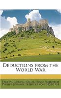 Deductions from the World War