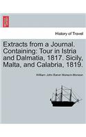 Extracts from a Journal. Containing