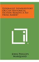 Federalist Newburyport or Can Historical Fiction Remove a Fly from Amber?