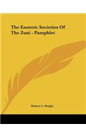 The Esoteric Societies of the Zuni - Pamphlet: (English)