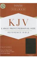 KJV Large Print Personal Size Reference Bible, Brown